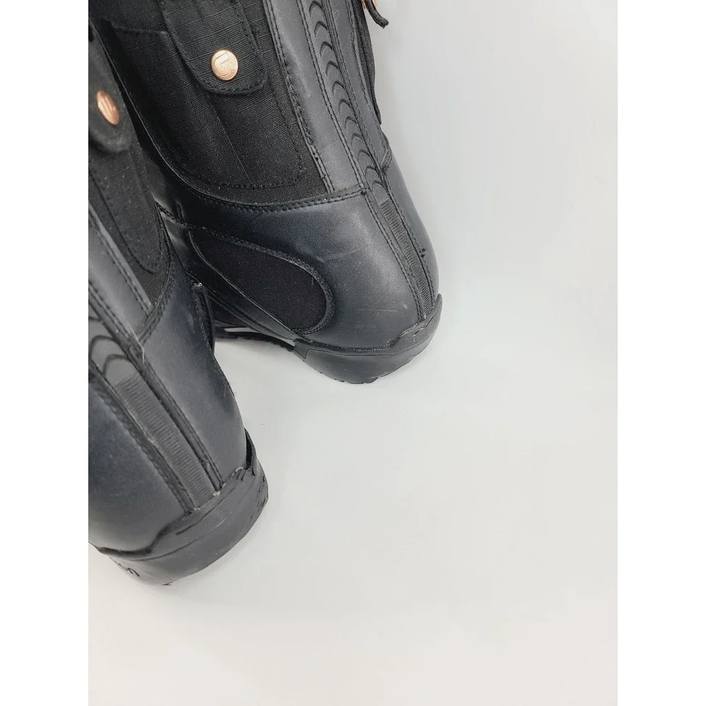 Burton Round Toe Synthetic Leather / Fabric Snowboard Boots, Men's Size 11 Black